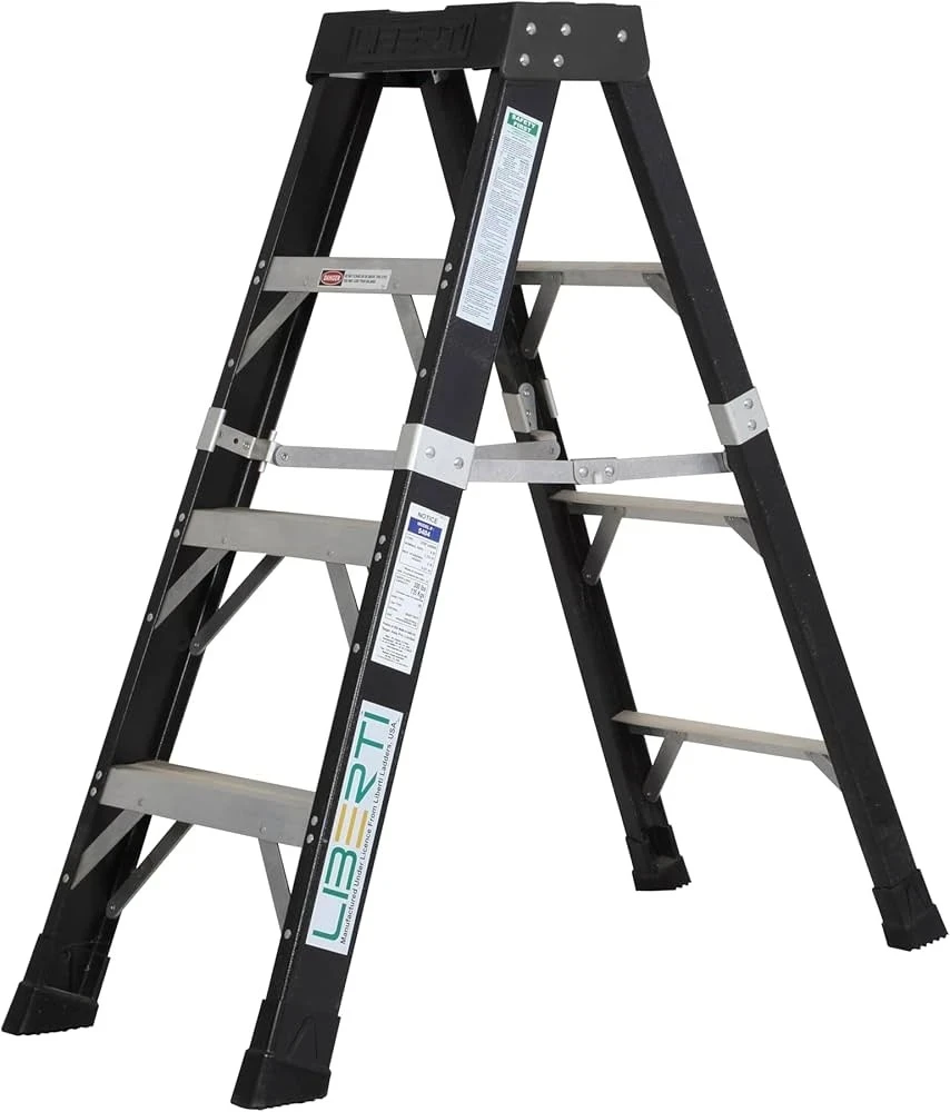 Fiberglass Step Ladder for Electrical and Industrial Applications