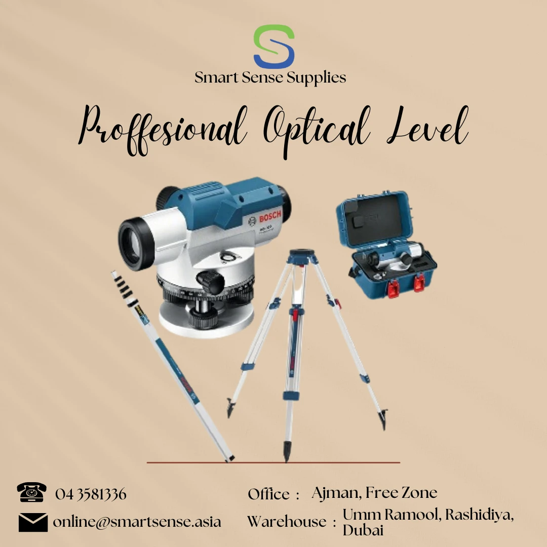 360 Degree Adjustable Optical Level with Aluminum Tripod, High-Precision Levelin